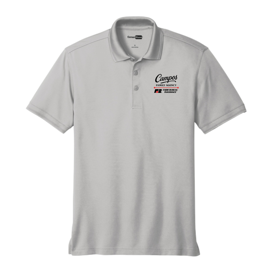 Campos Family Agency CornerStone® Industrial Snag-Proof Pique Polo
